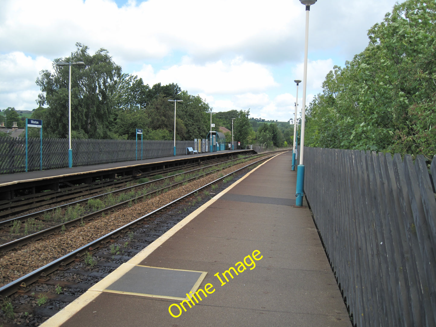 Photo 12x8 Weeton Railway Station Huby\/SE2747 On the Leeds-Harrogate-York c2010