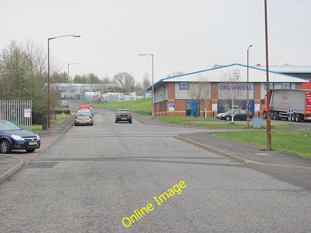 Photo 6x4 Righead Industrial Estate Bellshill\/NS7259 Looking along James c2010