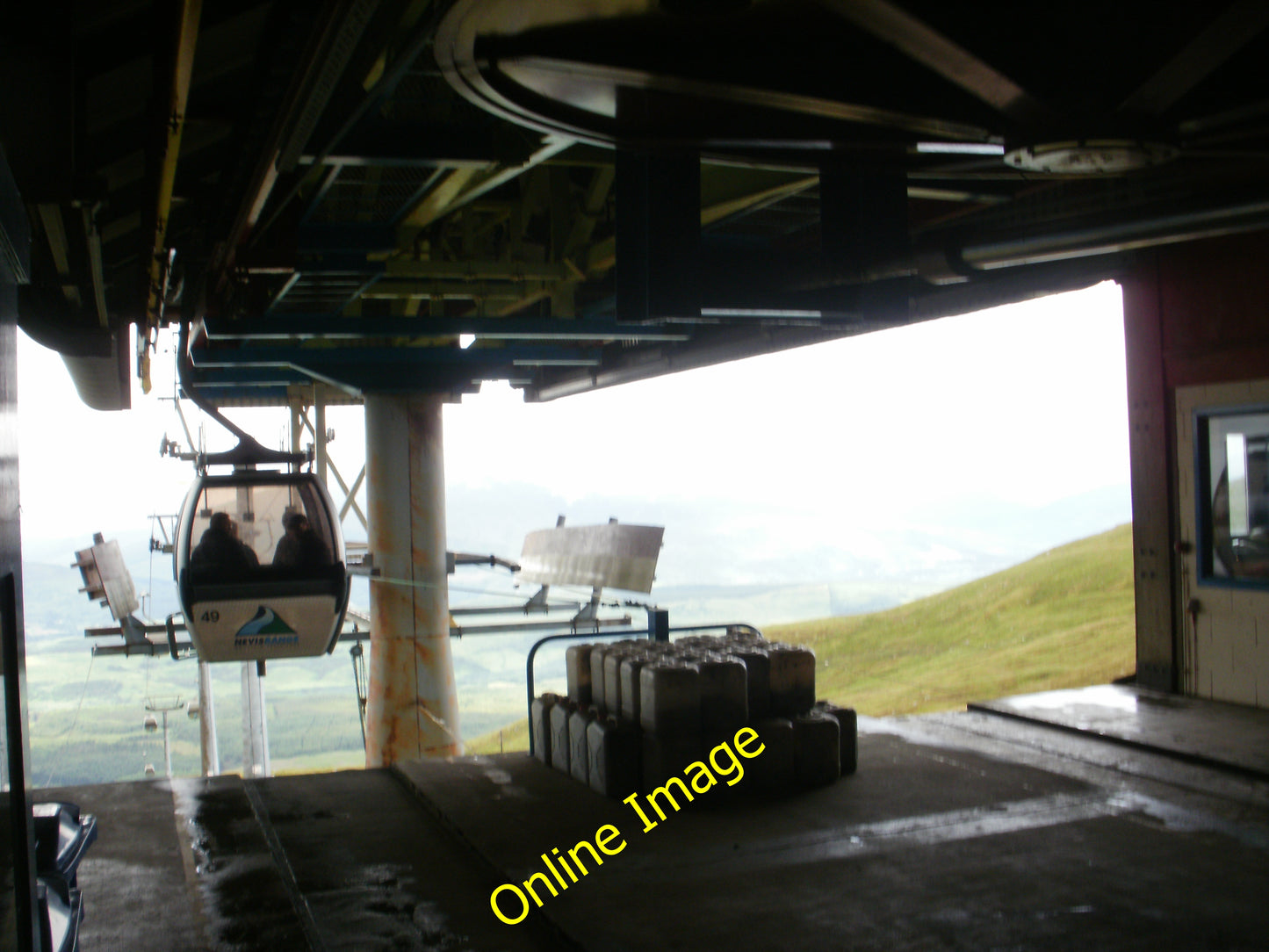 Photo 12x8 Nevis Range gondola - top station Sgurr Finnisg-aig  c2010