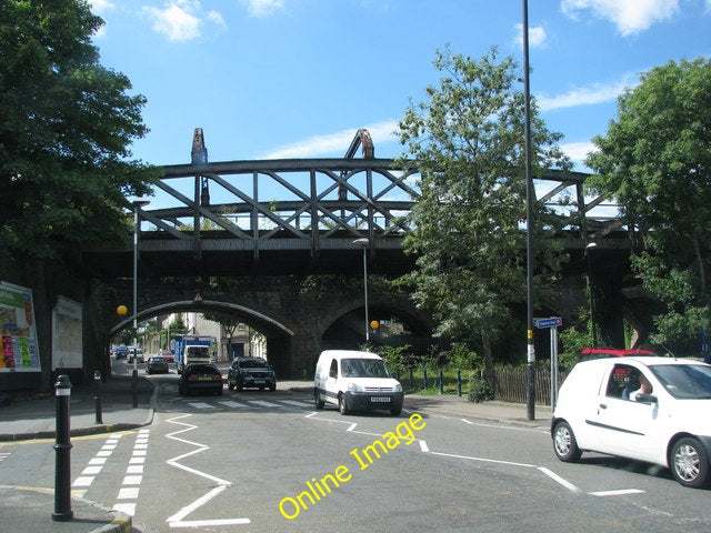 Photo 6x4 Road goes under the railway near Bristol Stapleton Road Station c2010