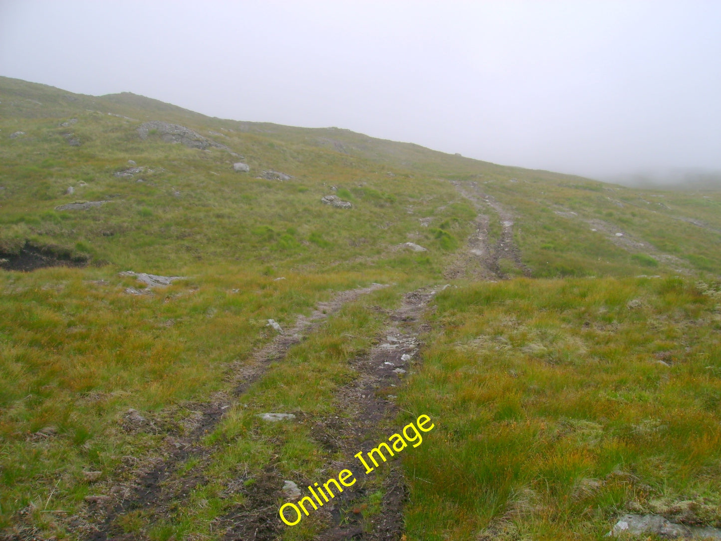 Photo 12x8 ATV track on northeast ridge of Stob Coire Creagach Stoban Dubh c2010