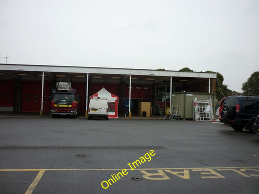 Photo 6x4 Peaks Lane Fire Station Grimsby The fire stations rear yard on  c2010