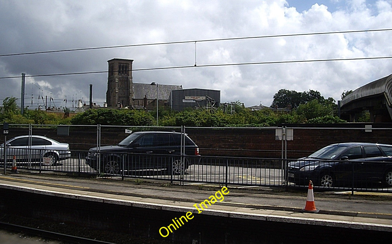 Photo 6x4 View across East Coast Main Line outside Bank Top Station Darli c2010