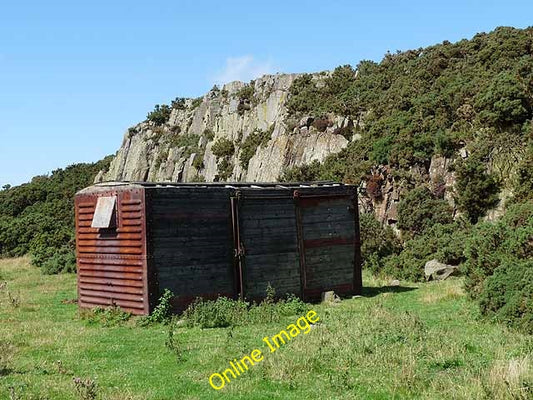 Photo 6x4 Crag on the west side of Fawcet Hill Detchant The old railway w c2010