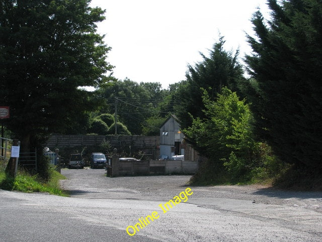 Photo 6x4 Garage in the old station yard Wells  c2010