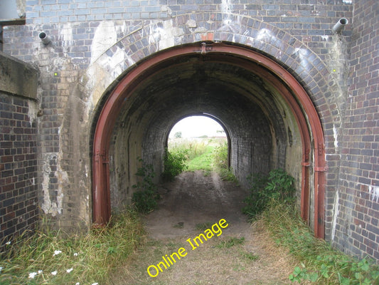 Photo 6x4 Path beneath the railway Broughton Common  c2010