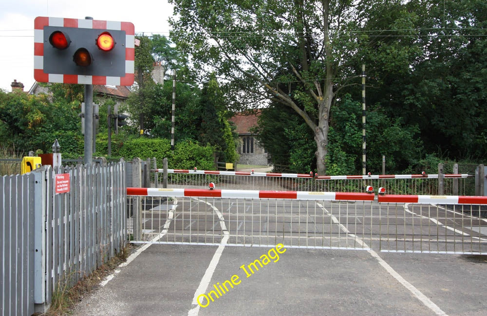 Photo 6x4 Railway Crossing to St Margaret, Margaretting, Essex Handley Gr c2010