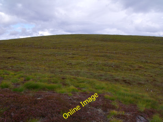 Photo 12x8 Fenceline on west side of Creag a' Chrionaich near Lothbeg  c2010