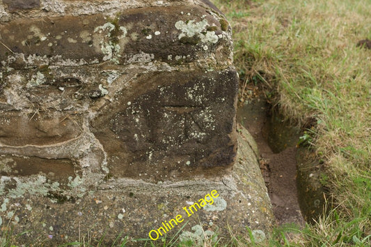 Photo 6x4 Cut Bench Mark (close-up) Everton\/TL2051 Bench Mark Database:  c2010