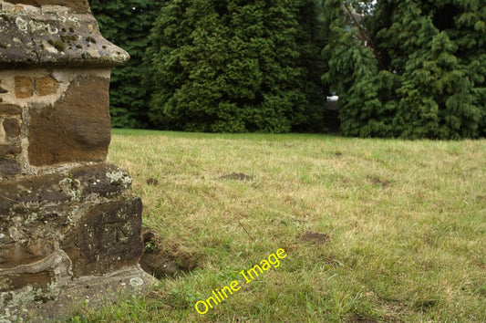 Photo 6x4 Cut Bench Mark, St Mary's Church Everton\/TL2051 A closer view  c2010