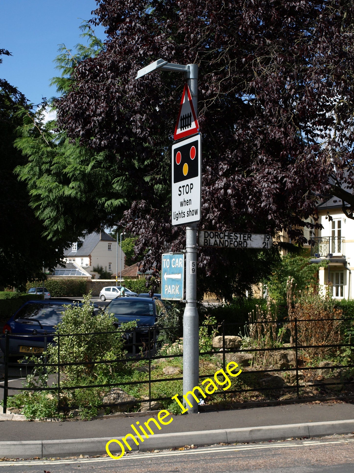 Photo 6x4 Road sign near Sherborne Railway Station Sherborne\/ST6316  c2010