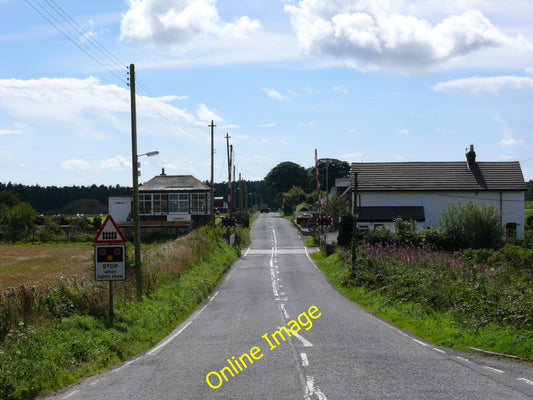 Photo 12x8 Dunragit Railway Level Crossing View of the station house (righ c2010