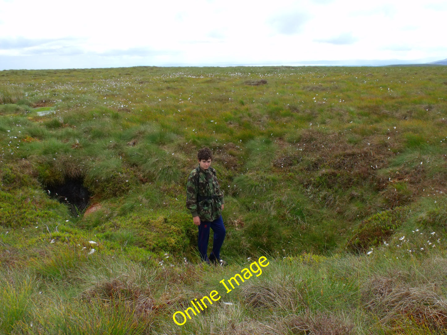 Photo 12x8 Peat sinkhole on saddle between point 457 and Creag a' Chrionai c2010