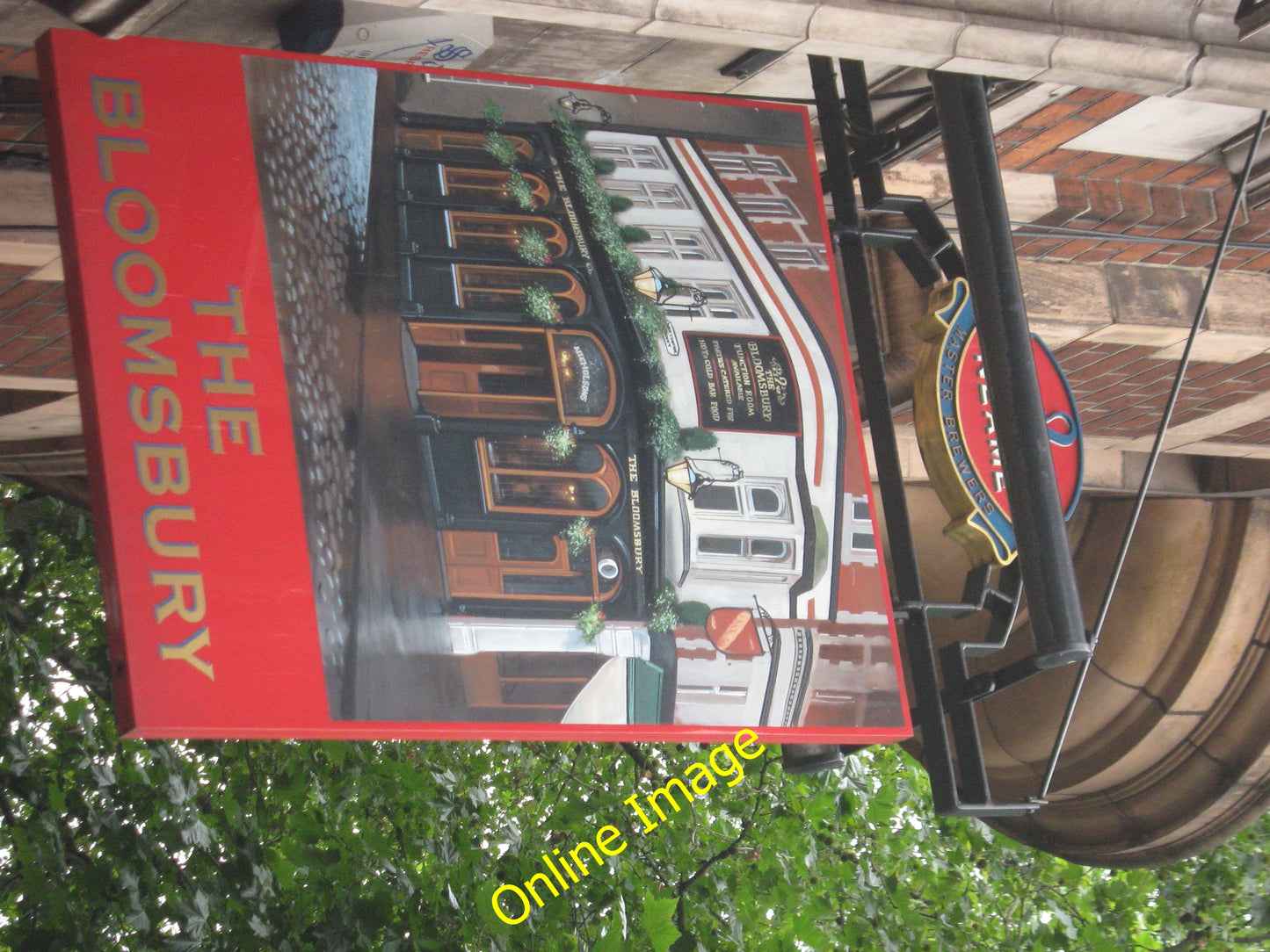 Photo 6x4 The Bloomsbury Pub Sign London On [[1098962]]. c2010