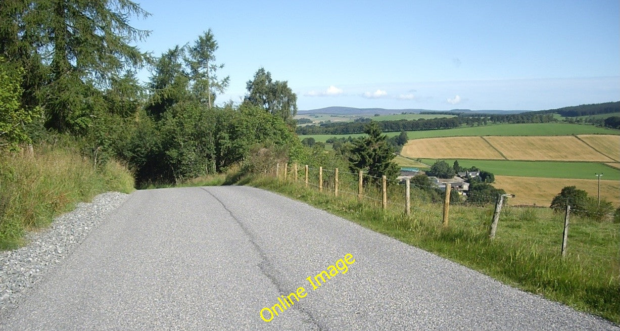 Photo 6x4 Tarland slip road Perkhill Near Hillside. c2010