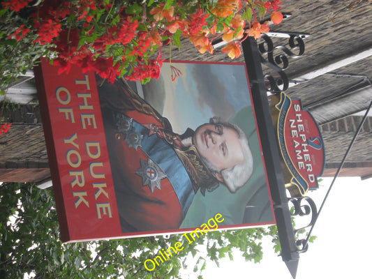 Photo 12x8 Duke of York Pub Sign London On [[2020454]] c2010