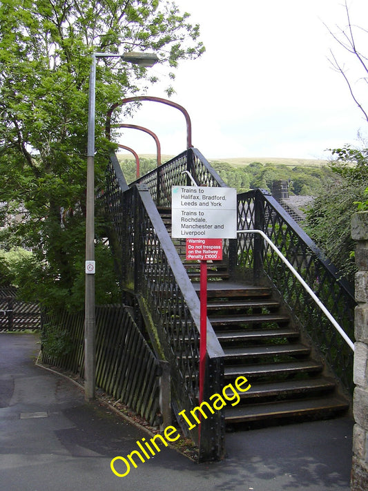 Photo 6x4 Footbridge, Walsden Railway Station, West Yorkshire Todmorden  c2010