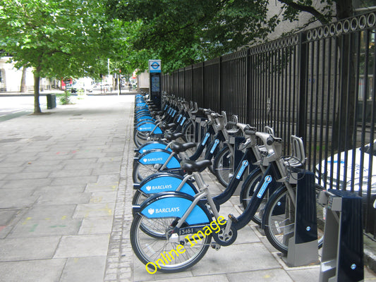 Photo 6x4 Barclays Cycle Hire docking station on Borough Road, near Eleph c2010