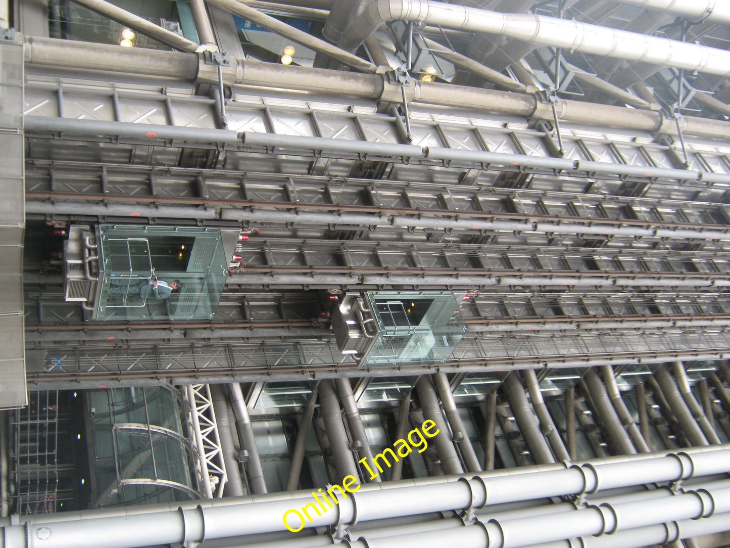 Photo 12x8 Outside lifts on Lloyd's Building London As seen from Leadenhal c2010