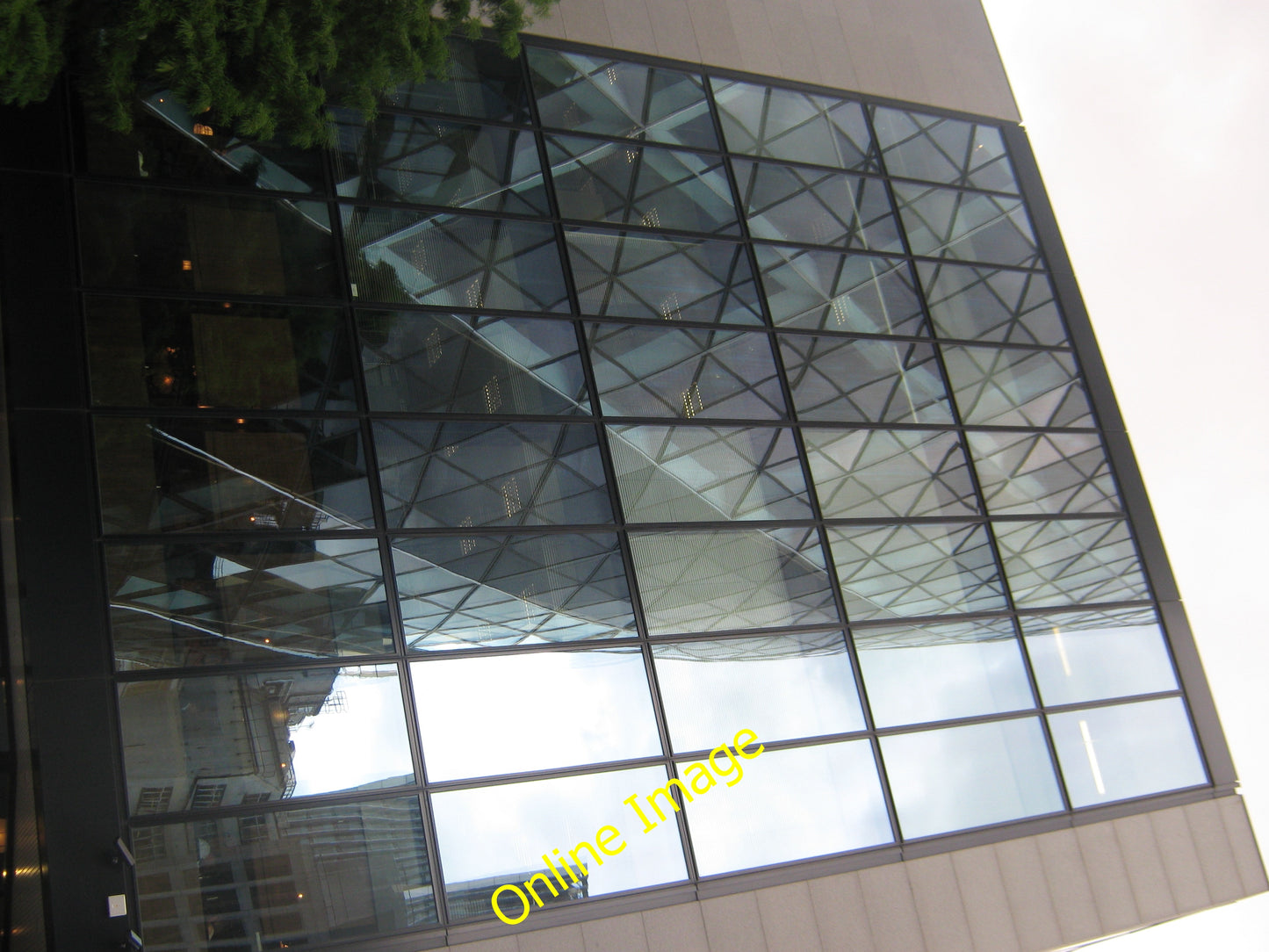 Photo 12x8 Reflection of 30 St Mary Axe London As seen in an office window c2010