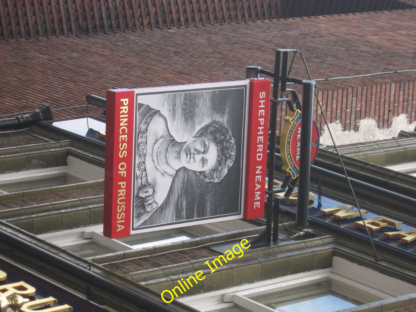 Photo 12x8 Princess of Prussia Pub Sign London On [[2020844]]. c2010