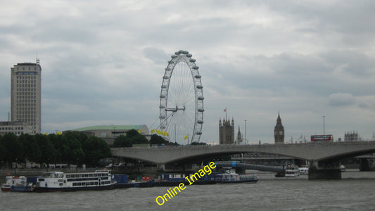 Photo 6x4 View of London Eye and Southbank As seen from the walkway besid c2010