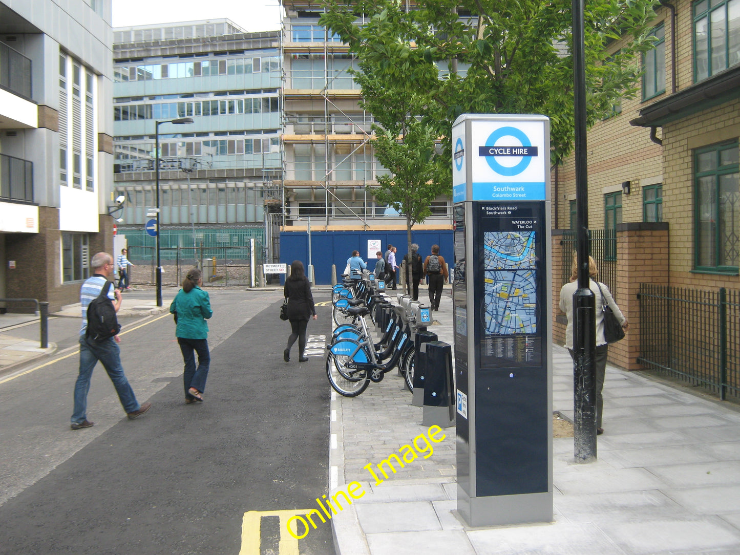 Photo 6x4 Barclays Bike Hire Docking Station on Colombo Street  London On c2010