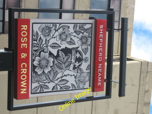 Photo 6x4 Rose and Crown Pub Sign London On Paris Garden beside the pub o c2010