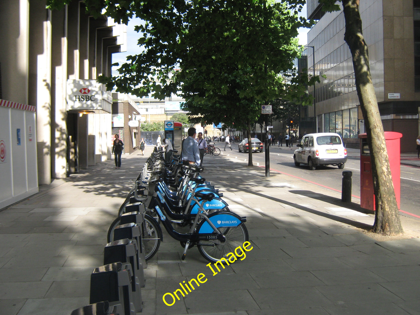 Photo 12x8 Barclays Bike Hire Docking Station on Stamford Street London On c2010