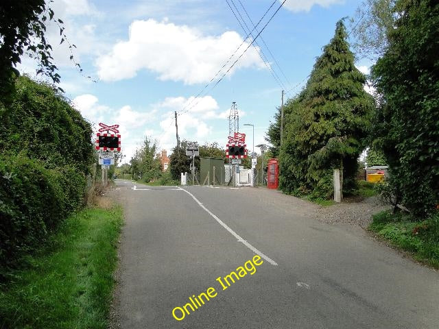 Photo 6x4 Crossing gates at Brampton Station, Suffolk Redisham  c2010