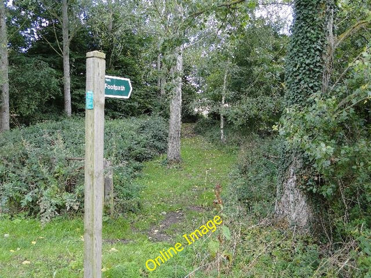 Photo 6x4 Footpath at Brampton Station Redisham The footpath runs beside  c2010