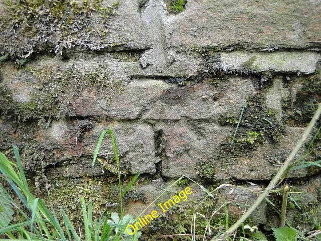 Photo 6x4 Bench mark on a Railway bridge Westhall\/TM4181 The cut mark is c2010