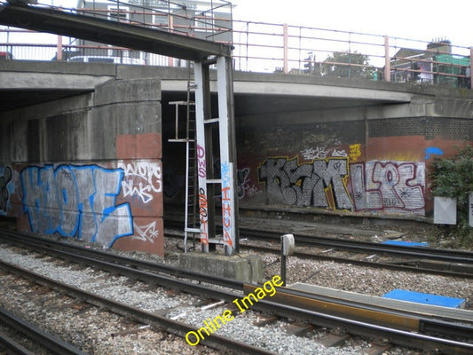 Photo 6x4 New Cross Railway Bridge SE14 Deptford\/TQ3677 Seen from New Cr c2010