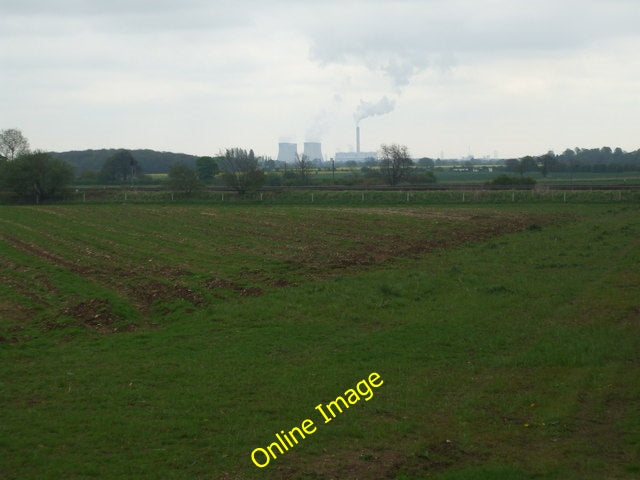 Photo 6x4 Fields towards the Railway, Burton Salmon  c2010