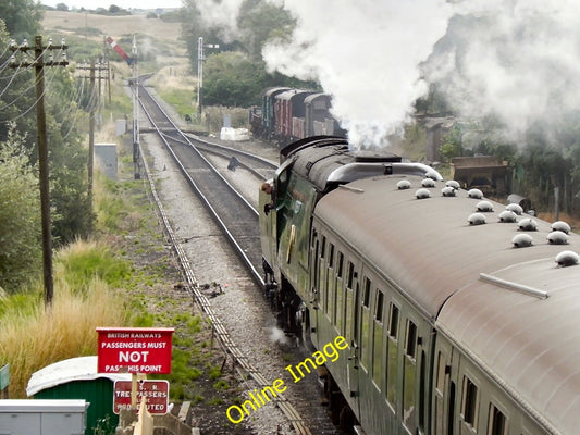 Photo 6x4 Swanage Railway Corfe Castle Looking south from Corfe Castle St c2010