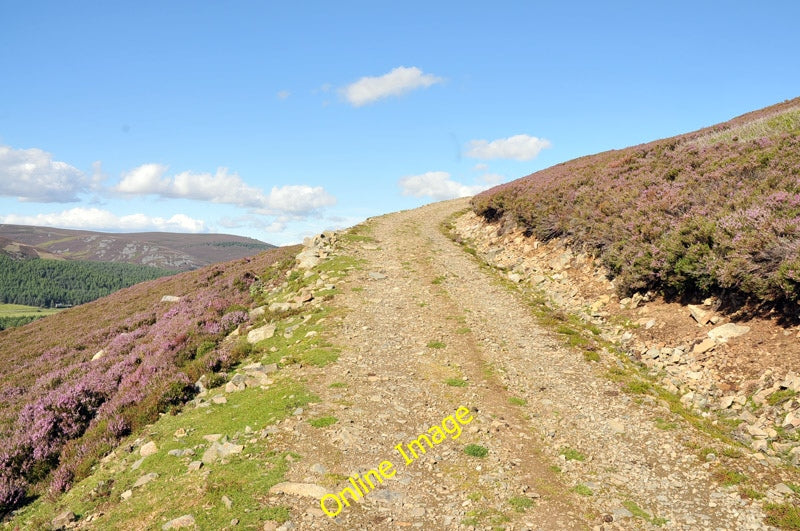 Photo 6x4 Hill track round The Craig Corgarff  c2010