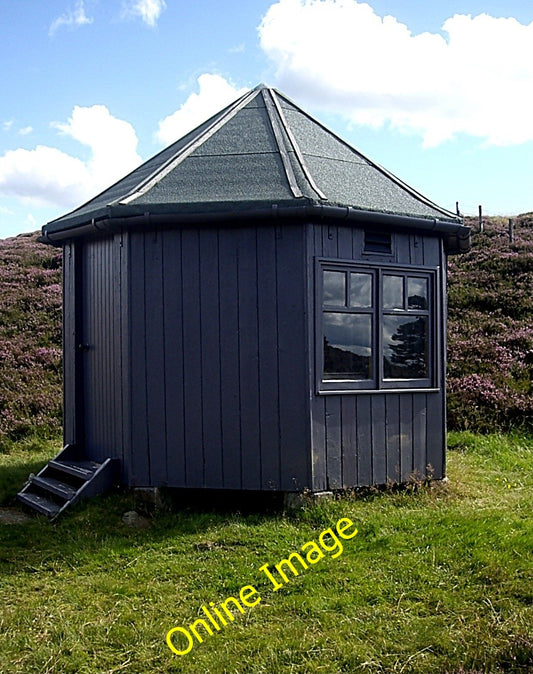 Photo 6x4 Weatherproof wooden bothy Migvie At Lazy Well. c2010