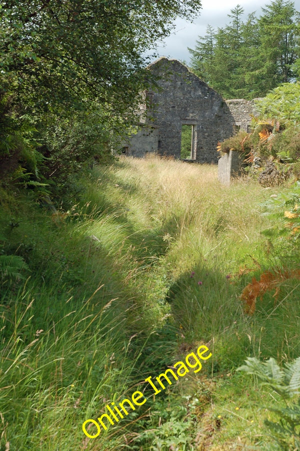 Photo 6x4 Line of disused mineral railway track from the entrance of the  c2010