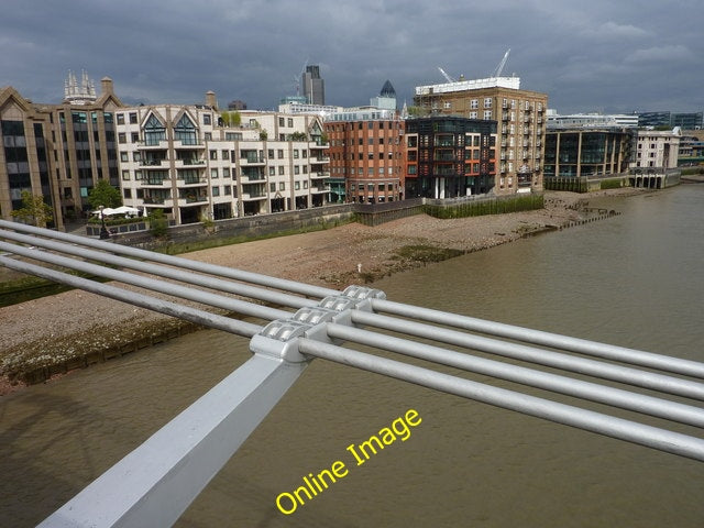 Photo 6x4 Thames North Bank from the Millennium Bridge London  c2010