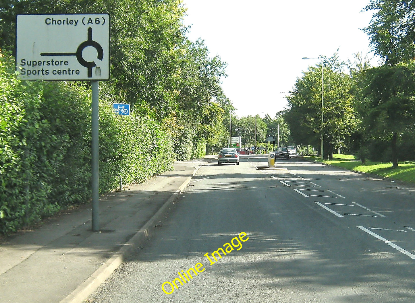 Photo 12x8 B5256 approaching the turning for Asda Clayton Green  c2010