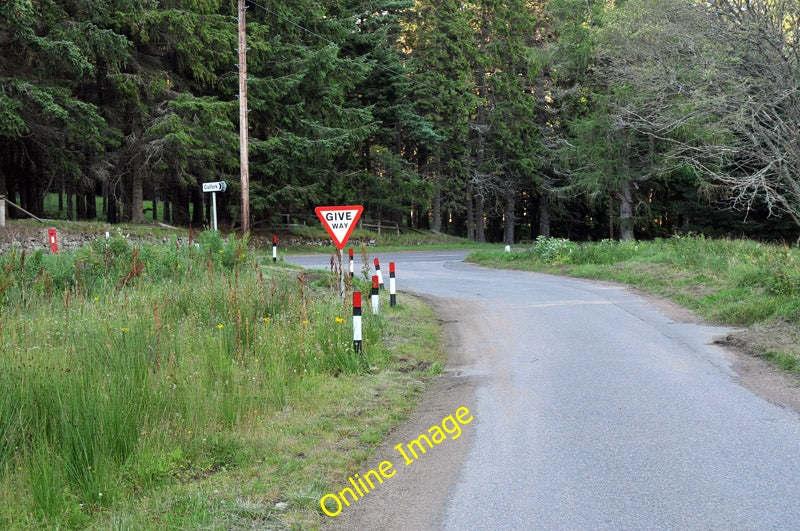 Photo 6x4 Road junction at Culfork Roughpark  c2010