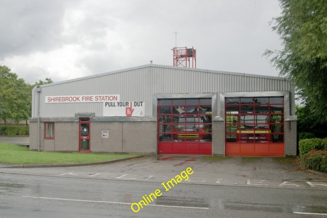 Photo 6x4 Shirebrook fire station Shirebrook fire station, Portland Road, c2010