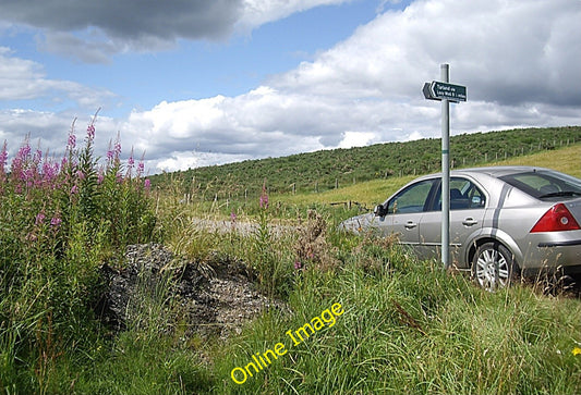 Photo 6x4 Signpost for the path to Tarland Towie\/NJ4312  c2010