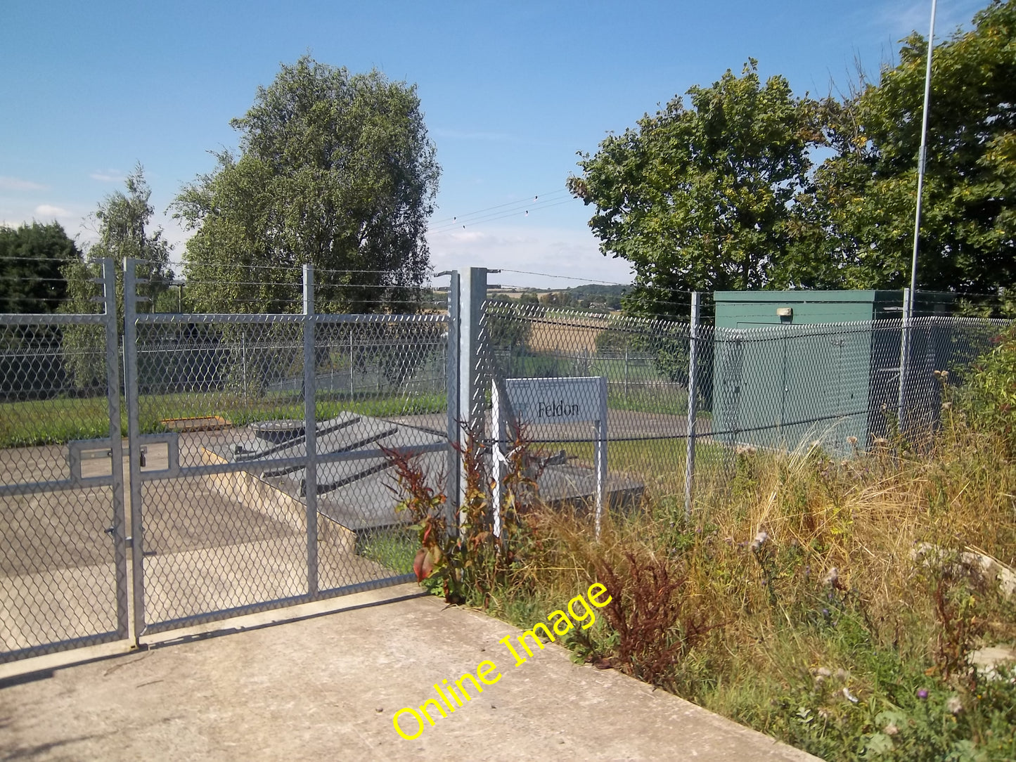 Photo 6x4 Water pumping station Honington\/SP2642 Alongside the sewage wo c2010