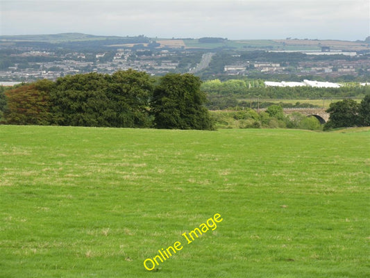 Photo 6x4 The valley of the Linhouse Water Murieston With the railway via c2010