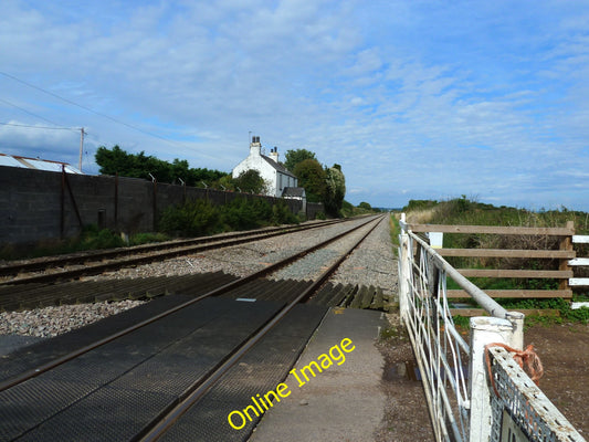 Photo 6x4 The railway line at Woolaston level crossing Alvington\/SO6000  c2010