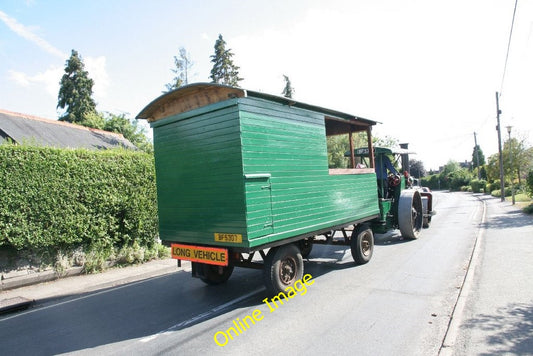 Photo 6x4 On down Station Road Cholsey The Steam roller and wagon on its  c2010