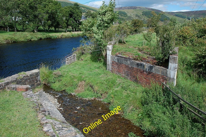 Photo 6x4 Missing bridge at the Bold Burn West Bold The old railway bridg c2010