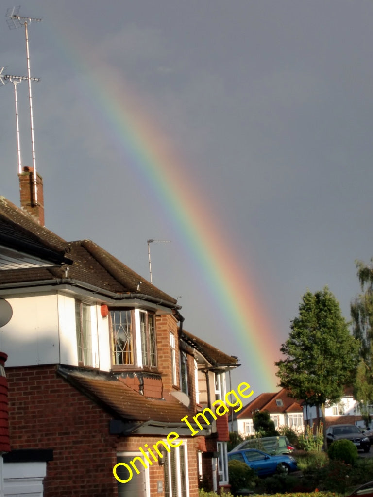 Photo 6x4 Rainbow, London N14 Southgate\/TQ3094 End of rainbow in South L c2010