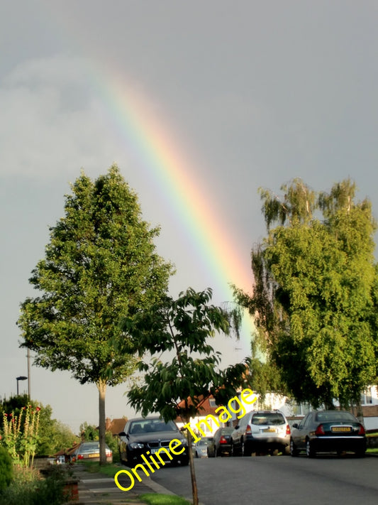 Photo 6x4 Rainbow, London N14 Southgate\/TQ3094 As seen between the trees c2010